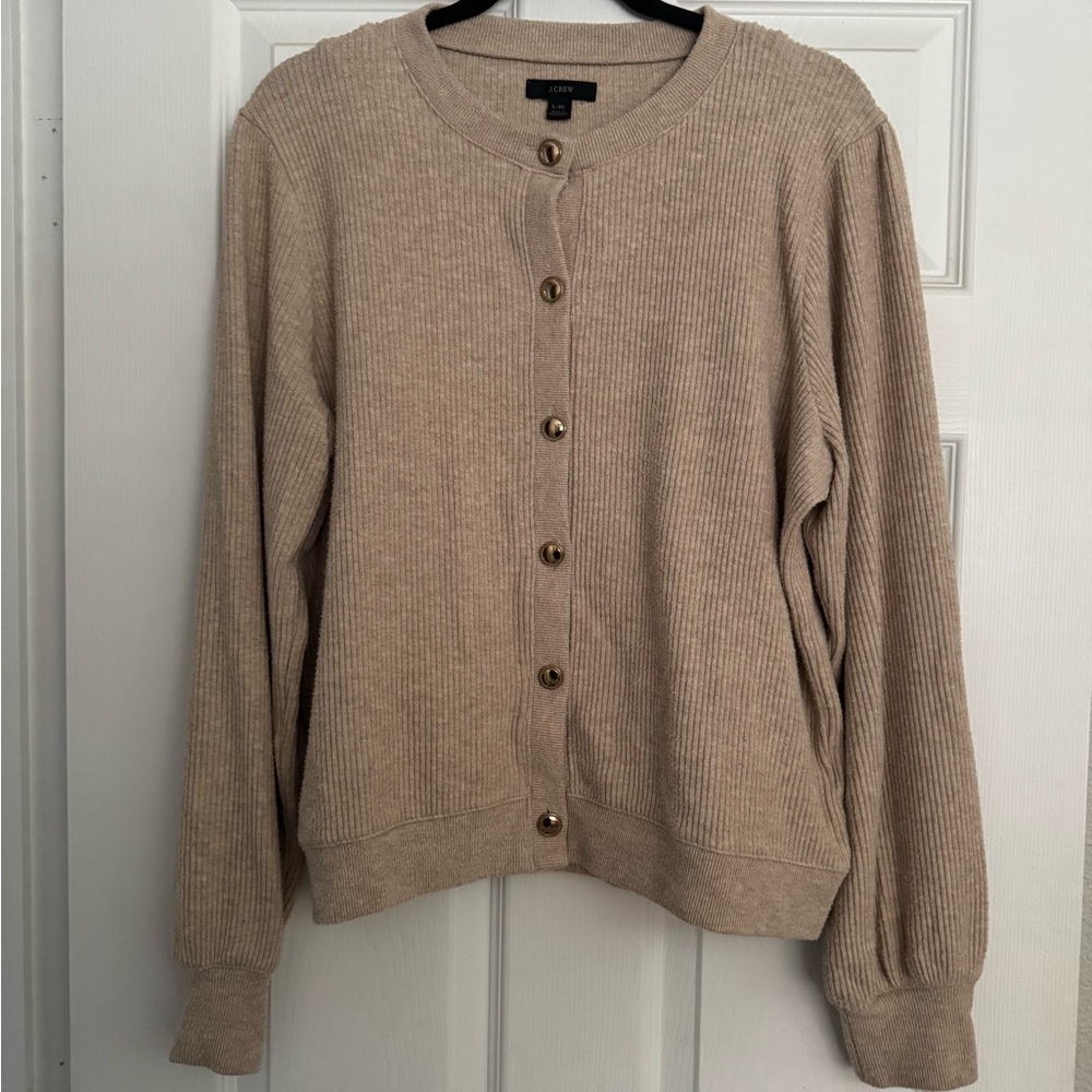 J.Crew Brushed Rib Cardigan & Tank Set